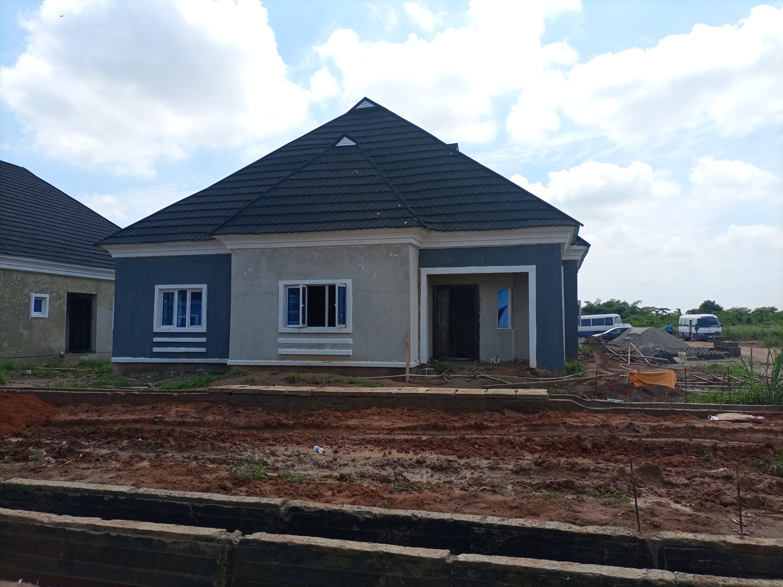 3 Bedroom Bungalow, For Sale in Mowe, modern roofing design and finishing with monthly installment payment