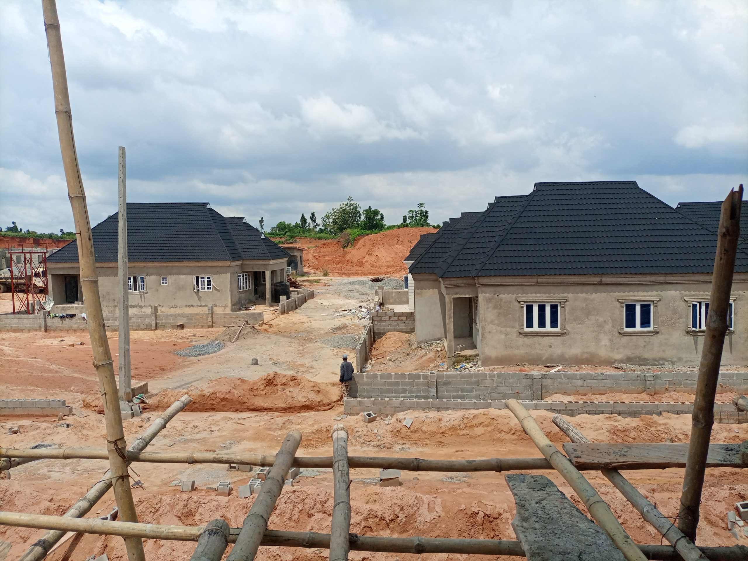 Aerial view of 3 Bedroom Gerald Roofed Bungalows with monthly installment at Treasure Hilltop, Command, Lagos Mainland