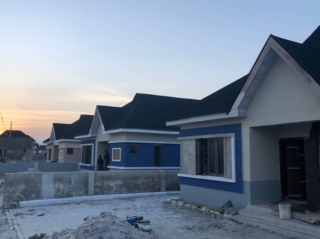 Row of detached 3 bedroom bungalows for sale at Awoyaya, Ajah with installment payment